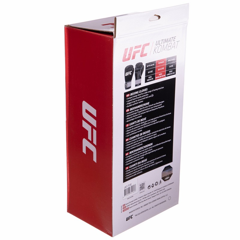 Боксерські рукавиці UFC Boxing UBCF-75180 12 унцій чорний