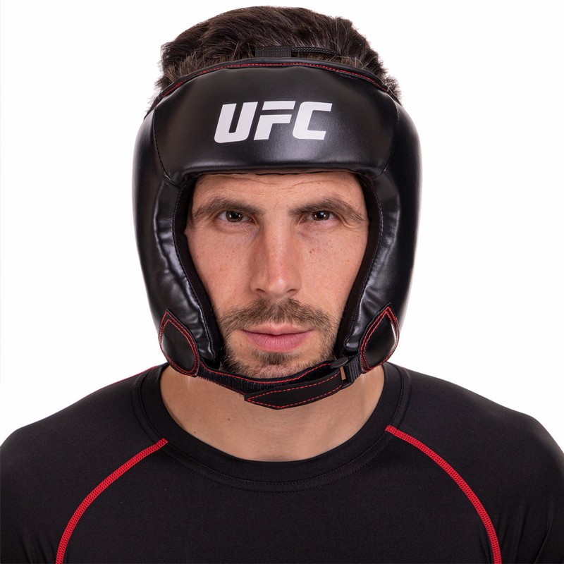 Шолом боксерський відкритий PU UFC UBCF-75182 чорний