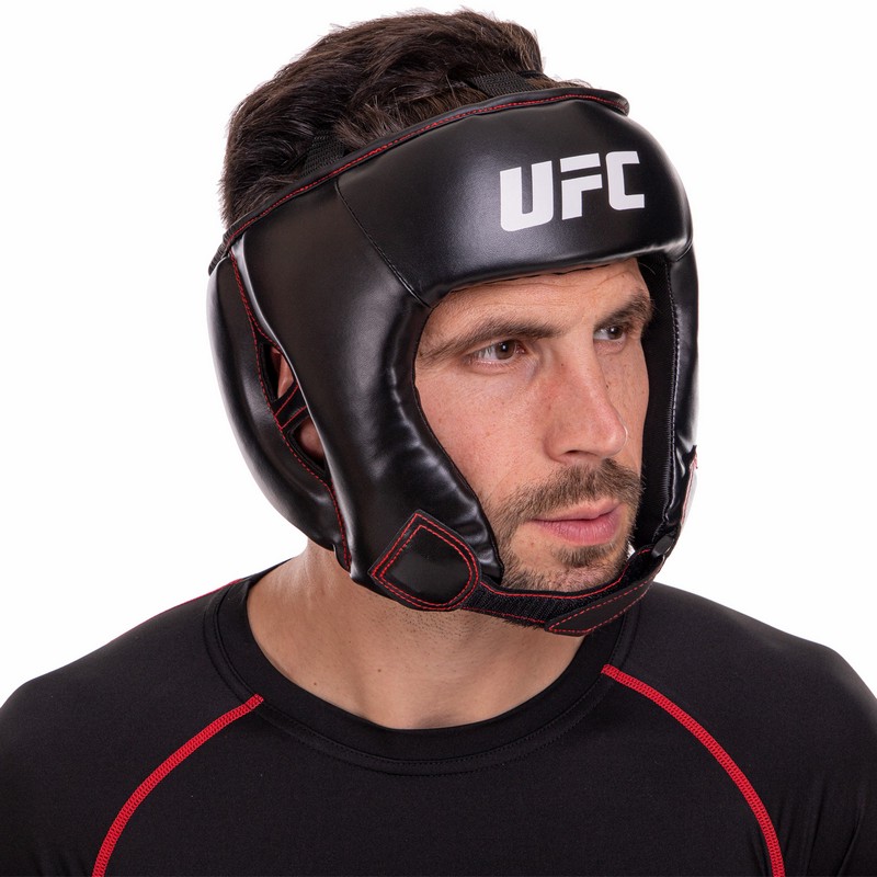 Шолом боксерський відкритий PU UFC UBCF-75182 чорний