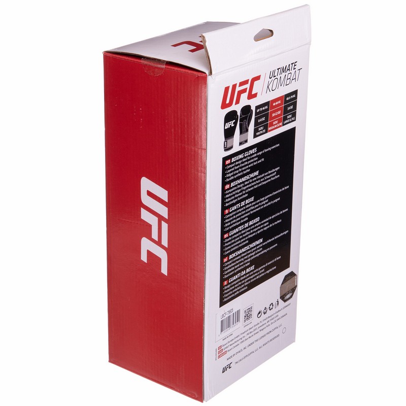 Боксерські рукавиці UFC Boxing UBCF-75605 10 унцій чорний
