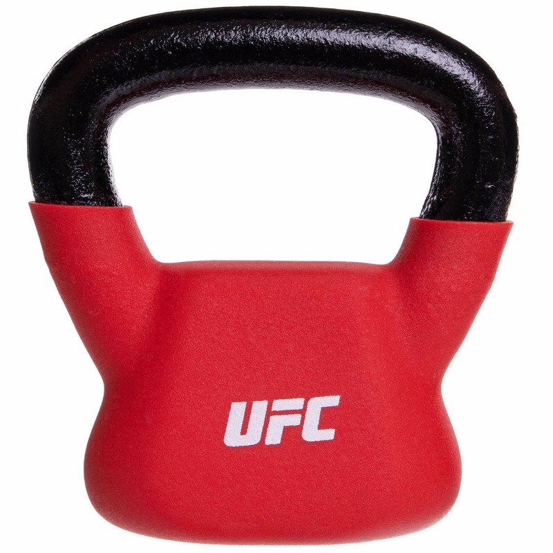 Гиря тренувальна цільна з PVC покриттям UFC UHA-69692 вага 4кг червоний