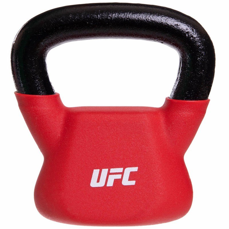 Гиря тренувальна цільна з PVC покриттям UFC UHA-69694 вага 8кг червоний