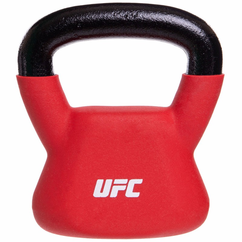 Гиря тренувальна цільна з PVC покриттям UFC UHA-69695 вага 10кг червоний