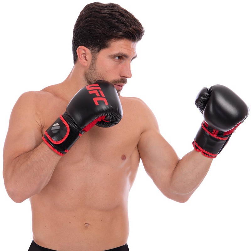 Боксерські рукавиці UFC Myau Thai Style UHK-69673 12 унцій чорний