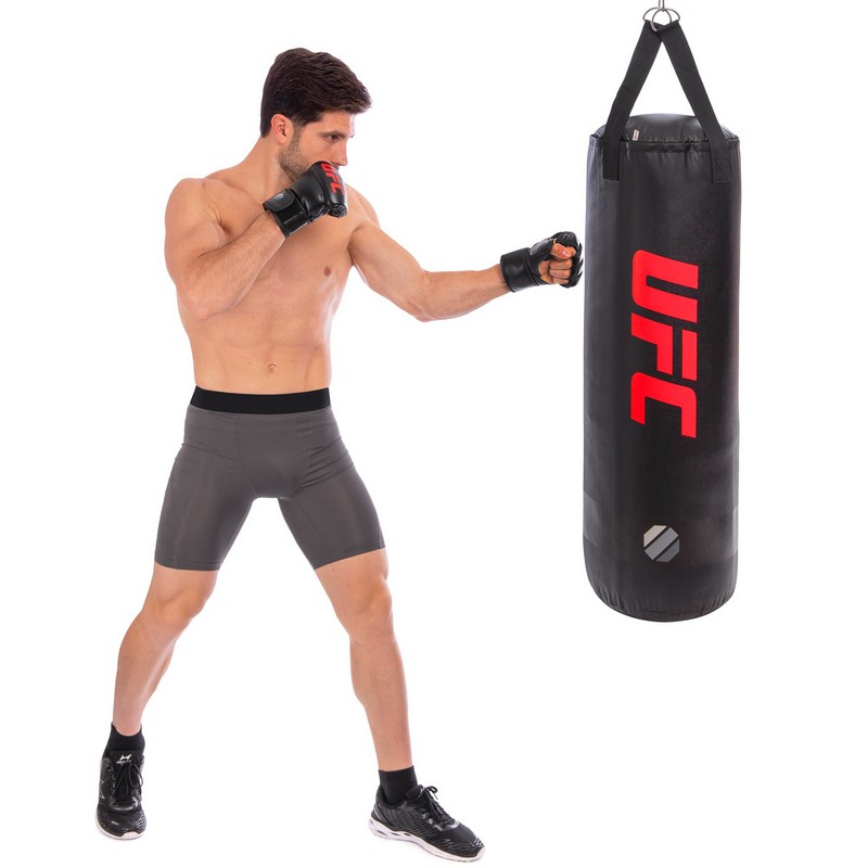 Мішок боксерський Циліндричний PVC UFC Standard UHK-69746 117х33см чорний