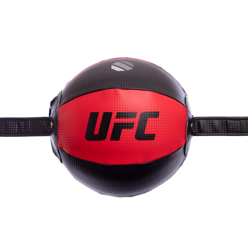 Груша боксерська на розтяжках кругла пневматична UFC UHK-69749 20см чорний-червоний