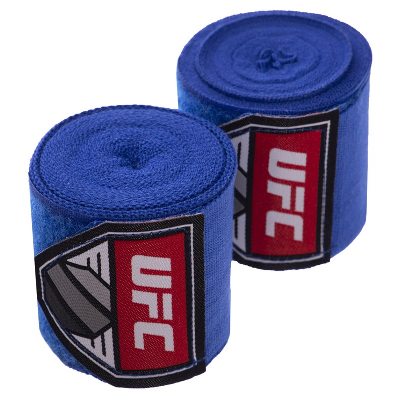 Бинти боксерські бавовна з еластаном 2штуки UFC Contender UHK-69773 4,5 синій