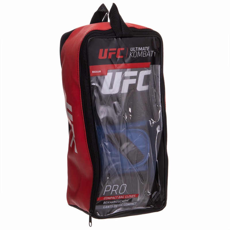 Боксерські рукавиці UFC PRO Compact UHK-75001 S-M синій-чорний