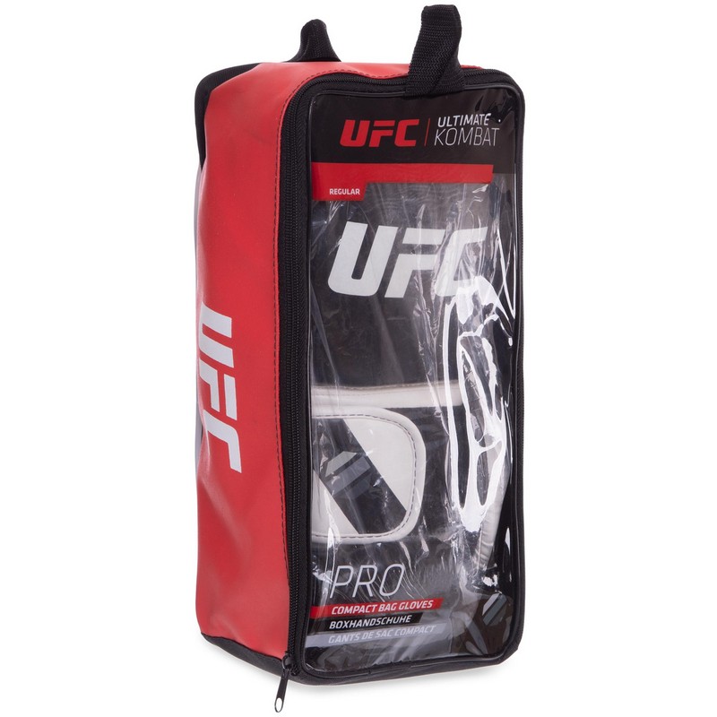 Боксерські рукавиці UFC PRO Compact UHK-75004 S-M білий-чорний