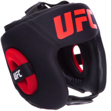Шолом боксерський з повним захистом шкіряний UFC PRO UHK-75061 L-XL чорний
