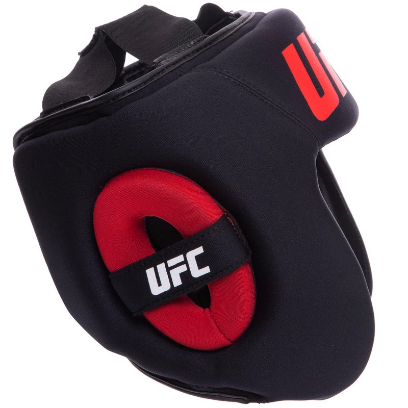 Шолом боксерський з повним захистом шкіряний UFC PRO UHK-75061 L-XL чорний