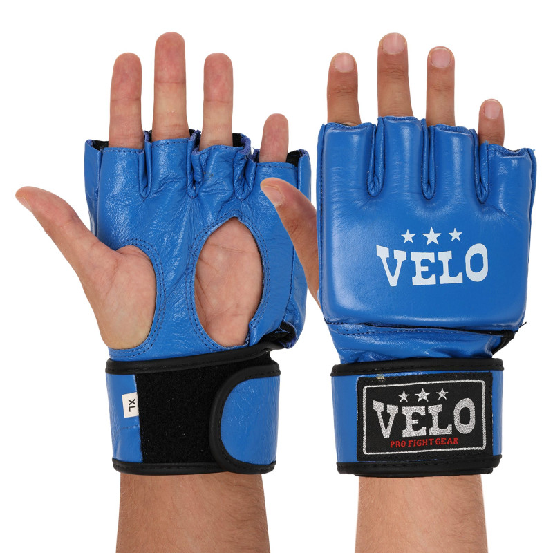 Рукавиці для змішаних єдиноборств MMA VELO ULI-4018 S-XL кольори в асортименті