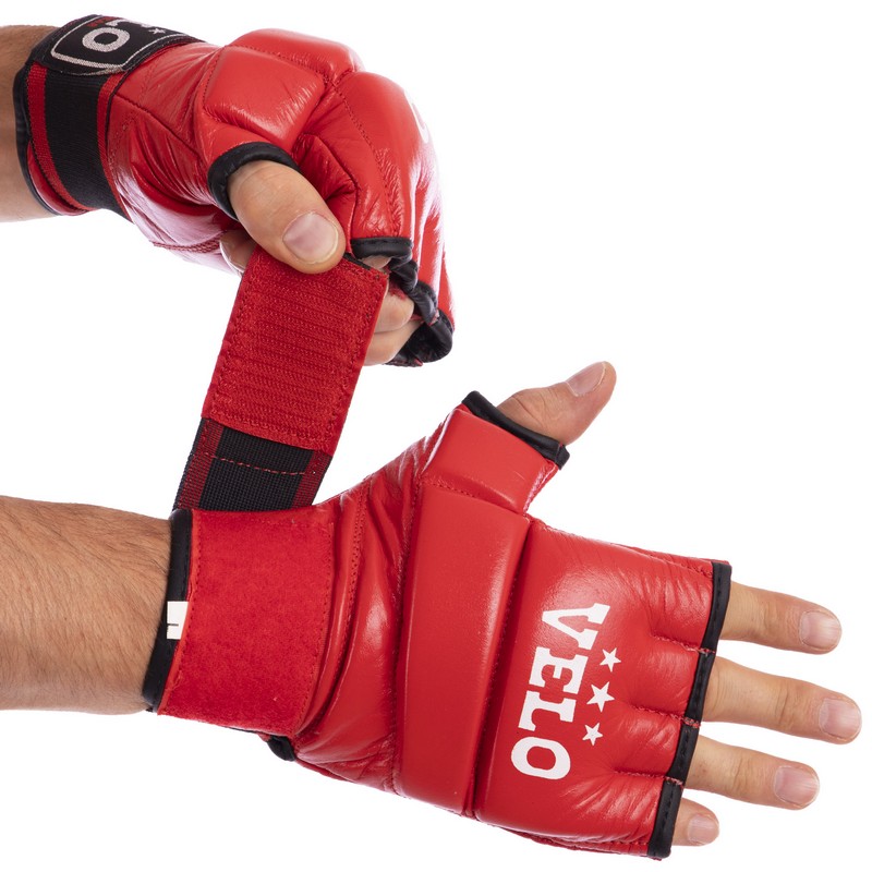 Рукавиці для змішаних єдиноборств MMA VELO ULI-4023 S-XL кольори в асортименті