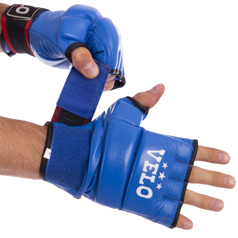 Рукавиці для змішаних єдиноборств MMA VELO ULI-4023 S-XL кольори в асортименті