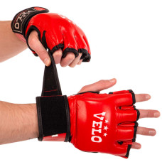 Рукавиці для змішаних єдиноборств MMA VELO ULI-4035 S-XL кольори в асортименті