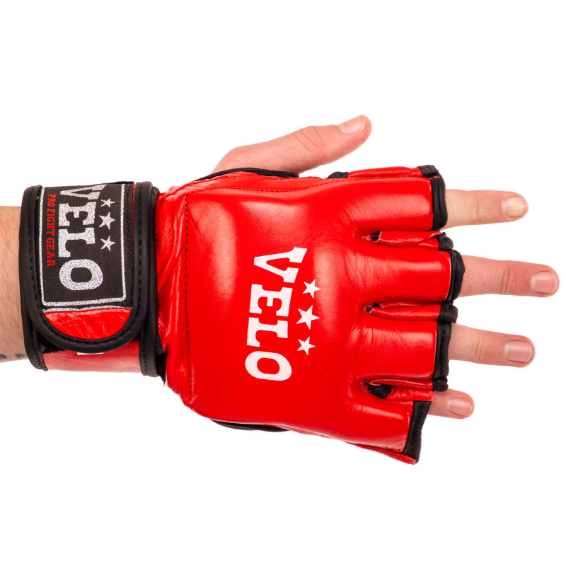 Рукавиці для змішаних єдиноборств MMA VELO ULI-4035 S-XL кольори в асортименті