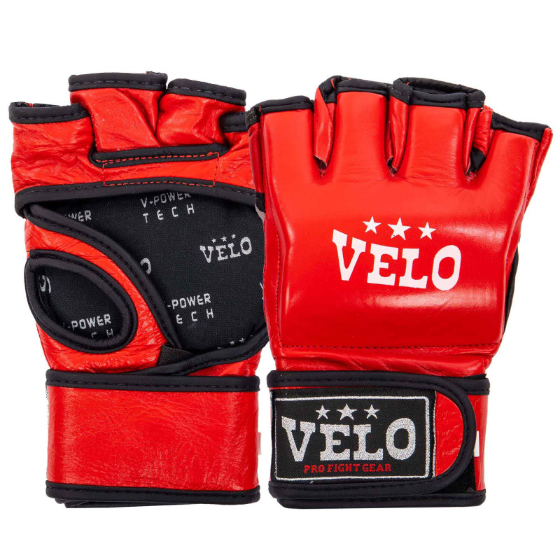 Рукавиці для змішаних єдиноборств MMA VELO ULI-4035 S-XL кольори в асортименті