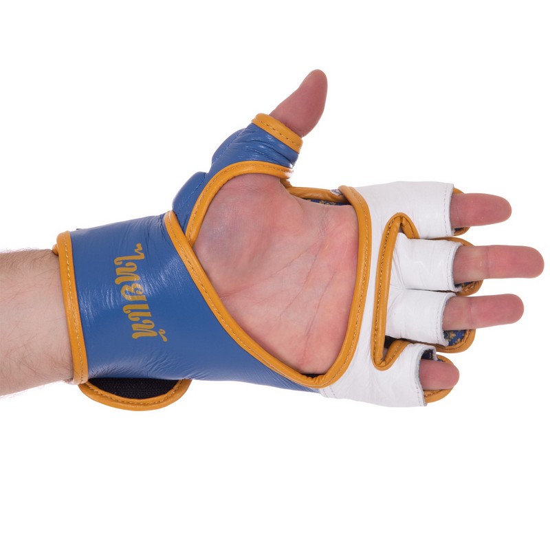 Рукавиці для змішаних єдиноборств MMA UFC TrueThai UTT-75399 S-M синій-білий