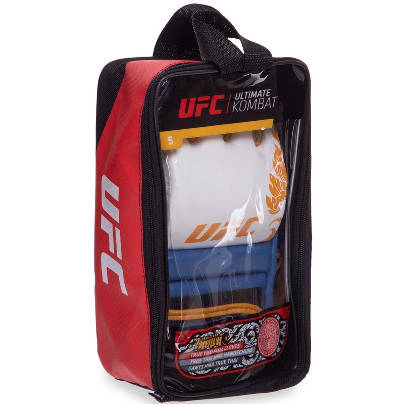 Рукавиці для змішаних єдиноборств MMA UFC TrueThai UTT-75399 S-M синій-білий