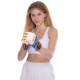 Рукавиці для змішаних єдиноборств MMA UFC TrueThai UTT-75542 L-XL синій-білий