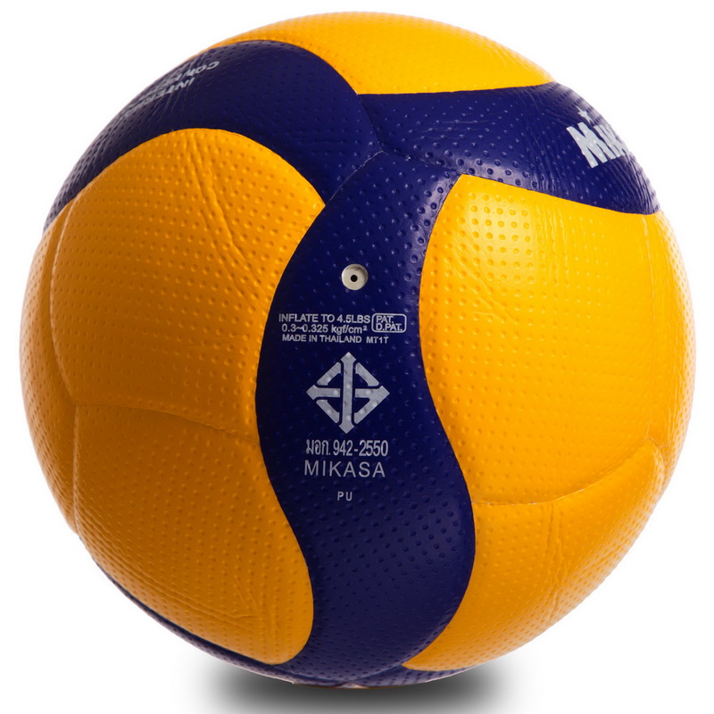 М'яч волейбольний MIKASA V300W №5 PU жовтий-синій