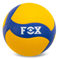 М'яч волейбольний FOX V330W-F №5 PU жовтий-синій