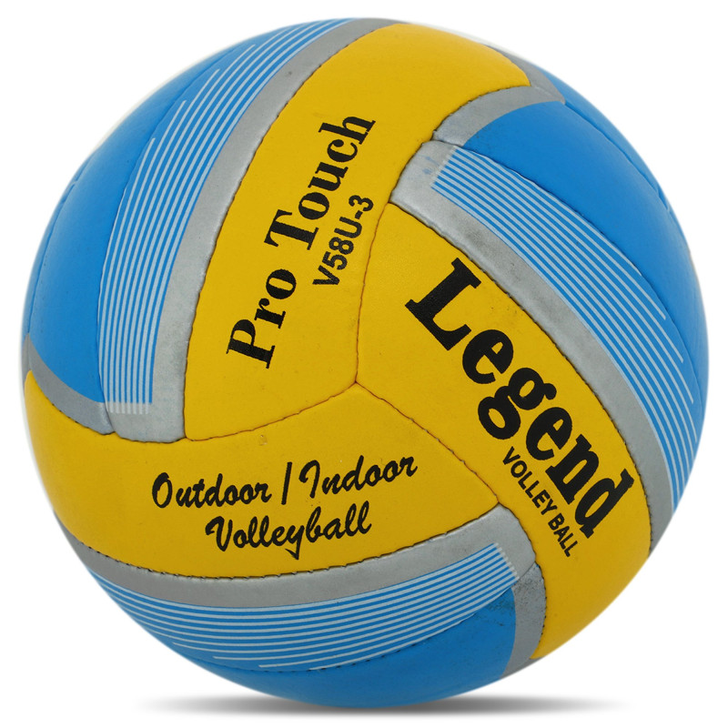 М'яч волейбольний LEGEND V58U-3 №5 PU жовтий-блакитний
