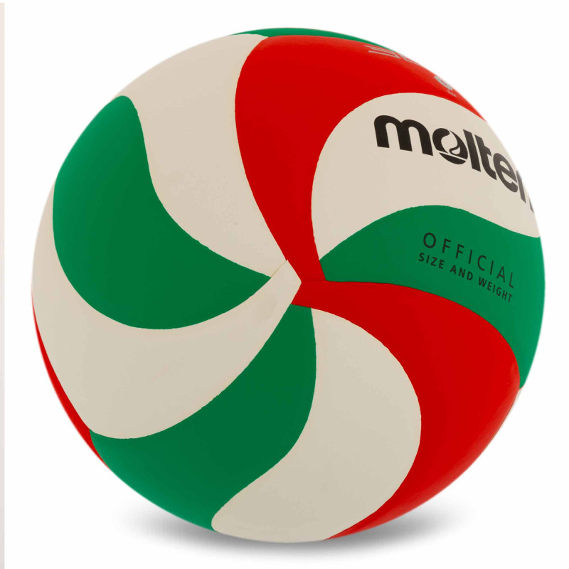 М'яч волейбольний MOLTEN V5M3600 №5 PU білий-зелений-червоний