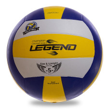 М'яч волейбольний гумовий LEGEND VB-1899 №5 жовтий-білий-синій