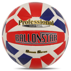 М'яч волейбольний BALLONSTAR VB-5063 №5 PU червоний-білий-синій