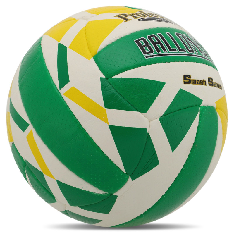 М'яч волейбольний BALLONSTAR VB-5064 №5 PU зелений-білий-жовтий