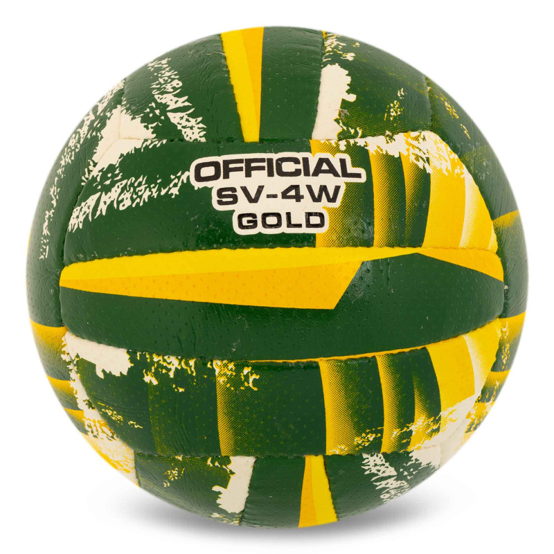 М'яч волейбольний BALLONSTAR SV-4W GOLD VB-5215 №5 PU зелений-жовтий