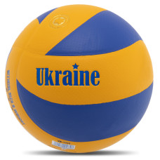 М'яч волейбольний UKRAINE VB-7200 №5 PU жовтий-синій