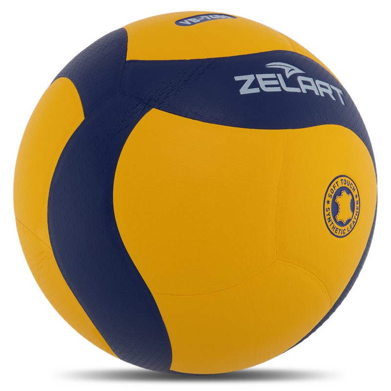 М'яч волейбольний ZELART VB-7450 №5 PU жовтий-синій