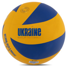 М'яч волейбольний UKRAINE VB-7500 №5 PU жовтий-синій