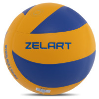 М'яч волейбольний ZELART VB-7700 №5 PU жовтий-синій