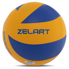 М'яч волейбольний ZELART VB-7700 №5 PU жовтий-синій