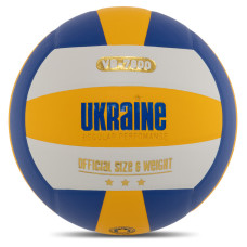 М'яч волейбольний UKRAINE VB-7800 №5 PU жовтий-білий-синій