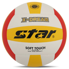 М'яч волейбольний STAR X-DREAM VB4025-34 №5 PU білий-жовтий-червоний