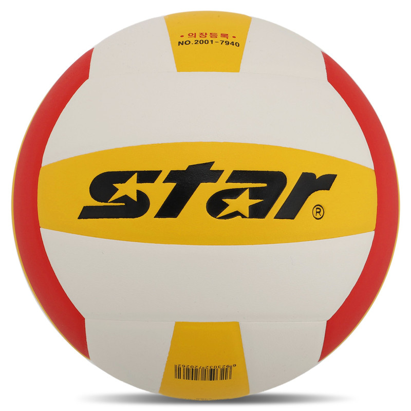 М'яч волейбольний STAR X-DREAM VB4025-34 №5 PU білий-жовтий-червоний