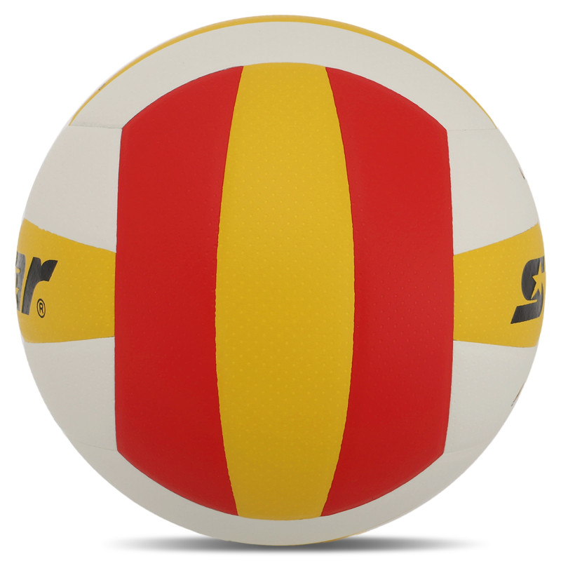 М'яч волейбольний STAR DIRECT VB4055-34 №5 PU білий-жовтий-червоний