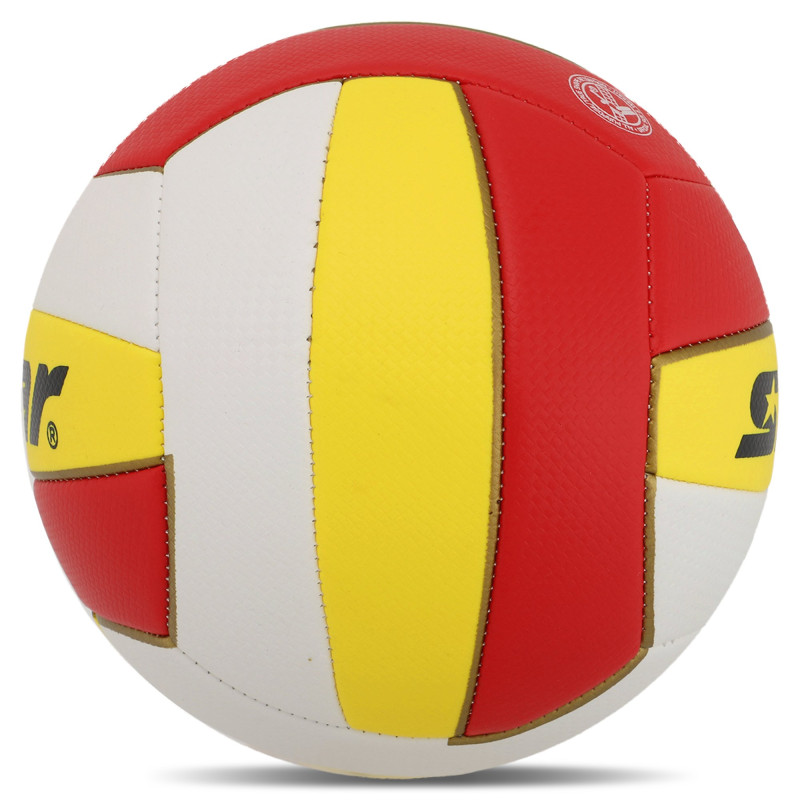 М'яч волейбольний STAR HIGHER 2000 VB805 №5 PU білий-жовтий-червоний