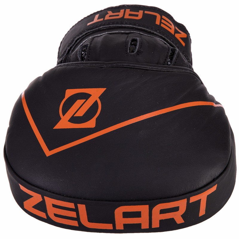 Лапа боксерська вигнута тренувальна шкіра Zelart VL-3148 25x18x5см 2штуки кольори в асортименті