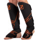 Захист гомілки та стопи Муай Тай, ММА, Кікбоксинг шкіряний Zelart VL-3152 S-XL кольори в асортименті