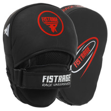 Лапа боксерська вигнута тренувальна шкіра FISTRAGE VL-4149 25х19х9см 2штуки кольори в асортименті