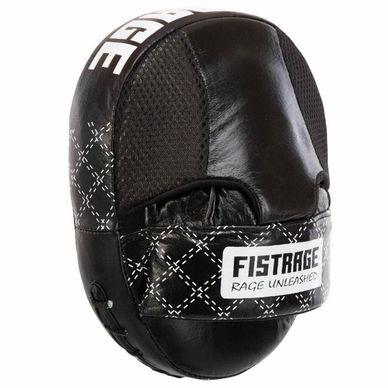 Лапа боксерська вигнута тренувальна шкіра FISTRAGE VL-4308 23x17x6см 2штуки кольори в асортименті