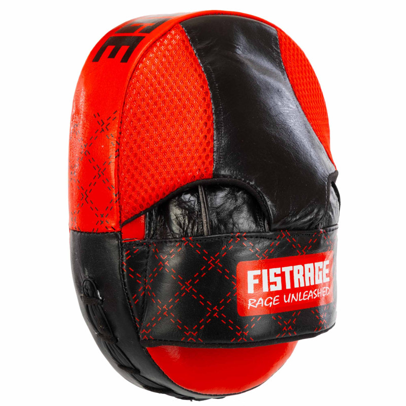 Лапа боксерська вигнута тренувальна шкіра FISTRAGE VL-4308 23x17x6см 2штуки кольори в асортименті