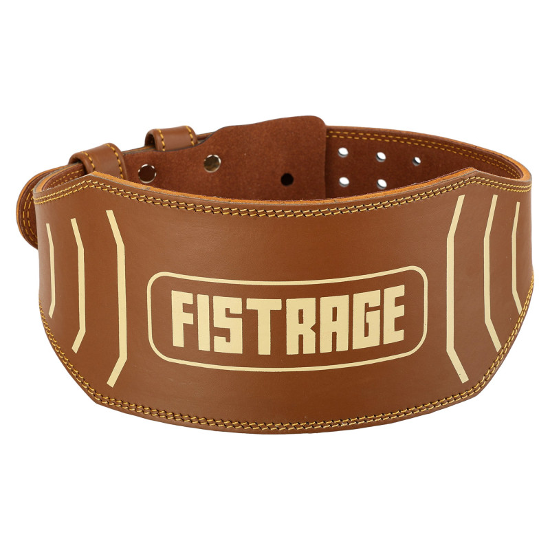 Пояс атлетичний шкіряний FISTRAGE VL-4342 спинка-15см розмір-S-XL коричневий