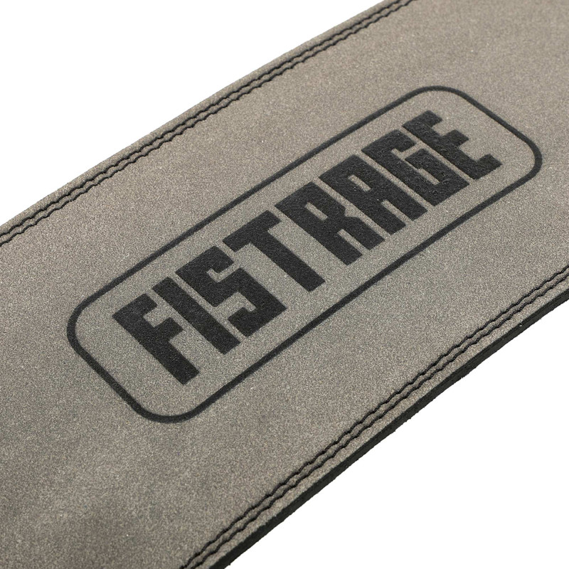 Пояс атлетичний шкіряний FISTRAGE VL-4374 спинка-15см розмір-S-XL сірий
