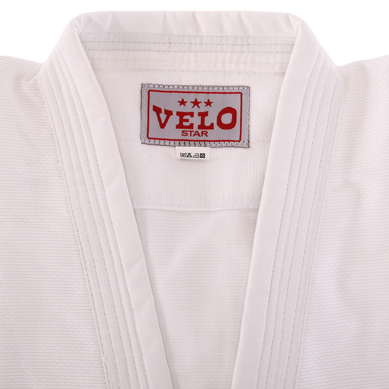 Кімоно для дзюдо куртка штани та пояс VELO VL-4406 140-180см білий